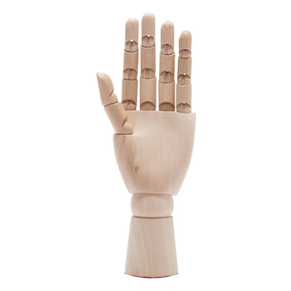 Wood Manikin Flexible Jointed Artist Hand Model for Sketching & Painting