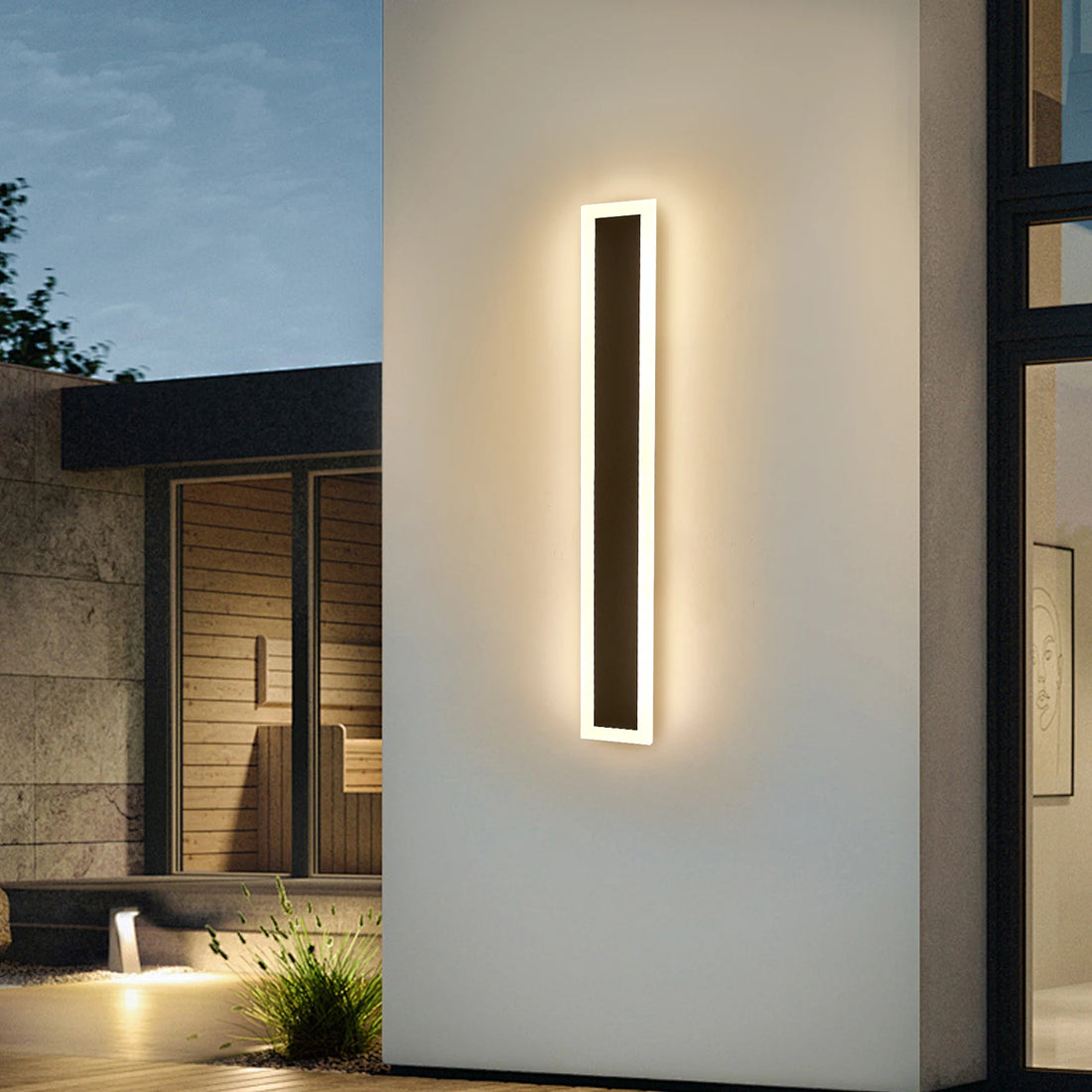 18W LED Outdoor Wall Lamp – Waterproof Acrylic Wall Sconce