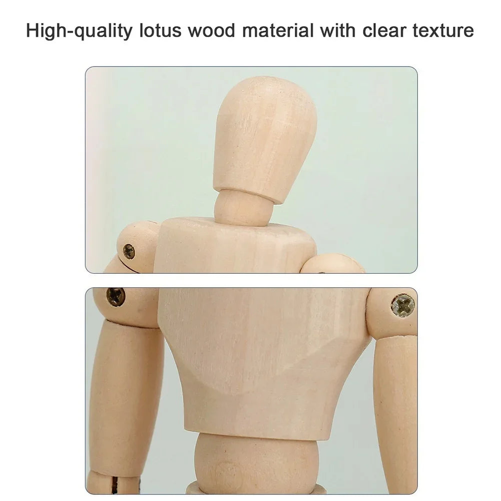 Wood Manikin Flexible Jointed Artist Hand Model for Sketching & Painting