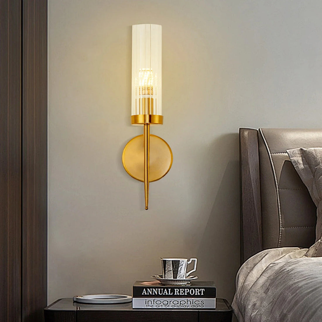 Modern Wall Lamp for Indoor Lighting – Ideal for Entrances, Foyers, Corridors, and Staircases, E26 Bulbs Not Included