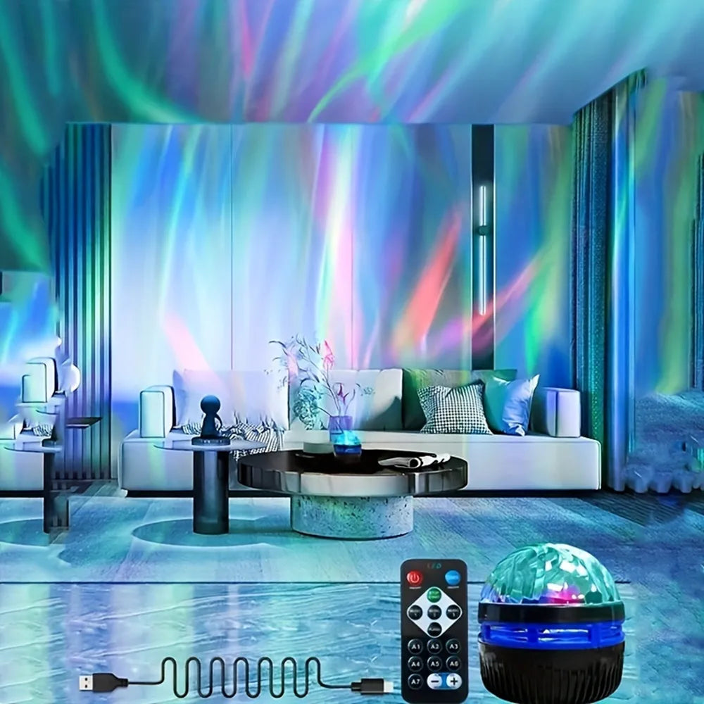 LED Starry Galaxy Projector Light with RGB Smart Remote Control for Home & Bedroom Decor