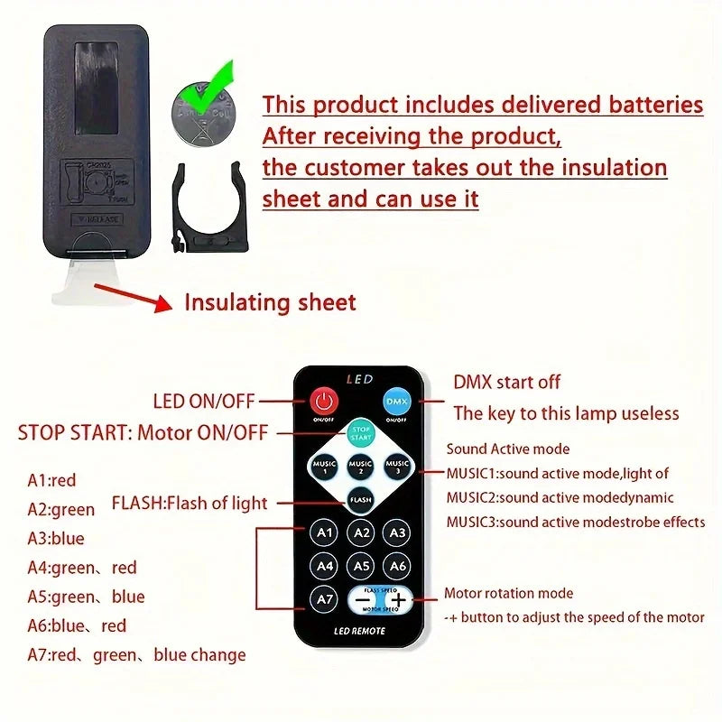 LED Starry Galaxy Projector Light with RGB Smart Remote Control for Home & Bedroom Decor