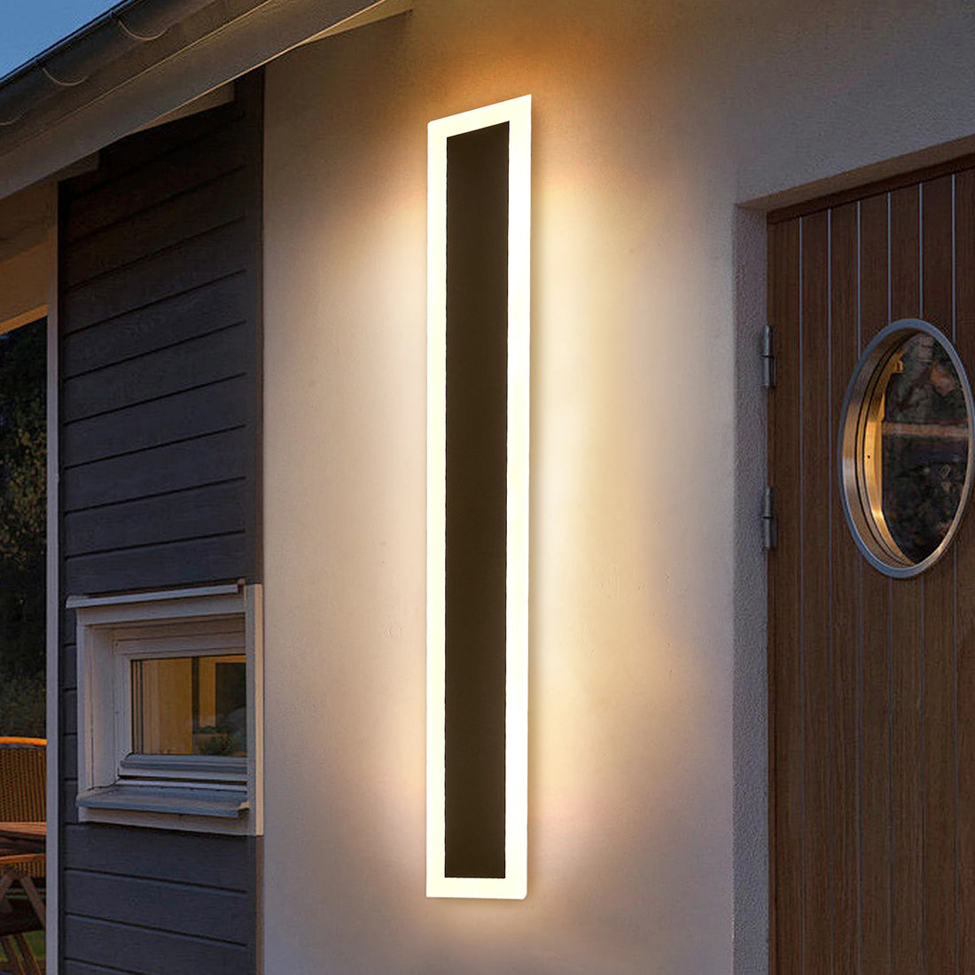 18W LED Outdoor Wall Lamp – Waterproof Acrylic Wall Sconce