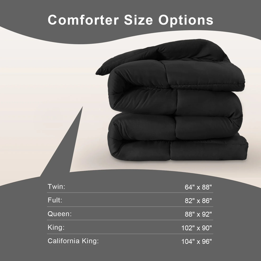 All-Season Down Alternative Bedding Comforter Duvet Insert - Machine Washable Winter Warm