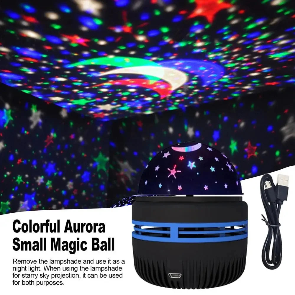 LED Starry Galaxy Projector Light with RGB Smart Remote Control for Home & Bedroom Decor