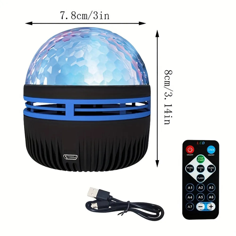 LED Starry Galaxy Projector Light with RGB Smart Remote Control for Home & Bedroom Decor